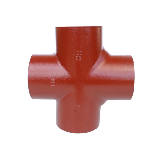 Крестовина чугунная SML Ду 150-100-100 88гр безраструбная Китай в Самаре