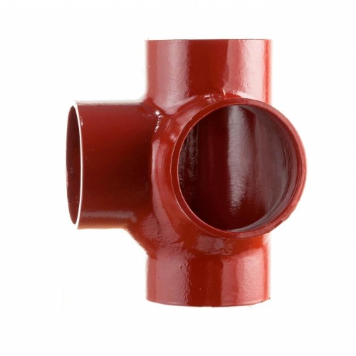 Крестовина двухплоскостная чугунная SML Ду 125-100-100 88гр безраструбная Китай в Самаре