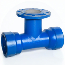 Тройник раструб-фланец ТРФ Ду 150-150 Тайтон ВЧШГ с ЦПП цинк+AL ГОСТ ISO 2531-2012