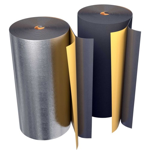 Рулон из вспененного полиэтилена 15/1,0-7 (Т<95°C) самокл с фольг чёрн Energoflex BLACK STAR DUCT AL в Самаре