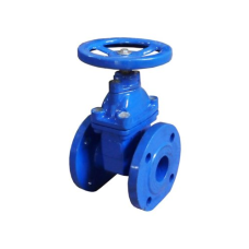 Задвижка клиновая чугунная фланцевая с обрезиненным клином и невыдвижным шпинделем Ру 16 VOC4241C Tecofi 65х170 мм