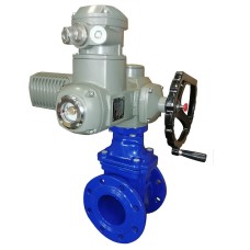 Задвижка чугунная с электроприводом AUMA E2 4000ELE2 100х190 мм