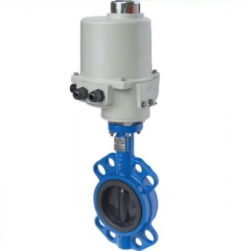 Затвор с чугунным диском и электроприводом межфланцевый 1,6 МПа EPDM ЗПФ GG25 ЛАЗ 125х54 мм в Самаре