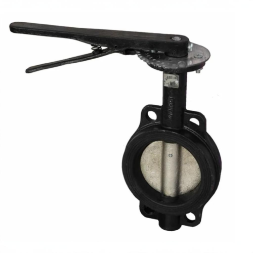 Затвор ручной с чугунным диском и рукояткой межфланцевый 1,6 МПа EPDM ЗДМ GG25 Ридан 125 мм в Самаре