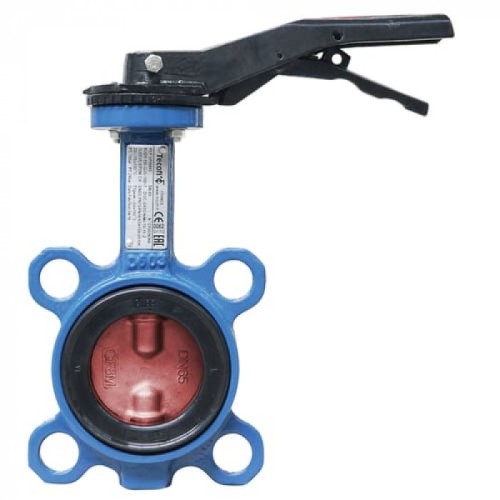 Затвор ручной с чугунным диском и рукояткой межфланцевый 1,0 МПа EPDM GG25 250х70 мм в Самаре